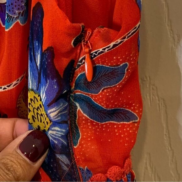 Rebecca Minkoff Lucy Sleeveless Flora Print Top Size Large - Picture 6 of 10